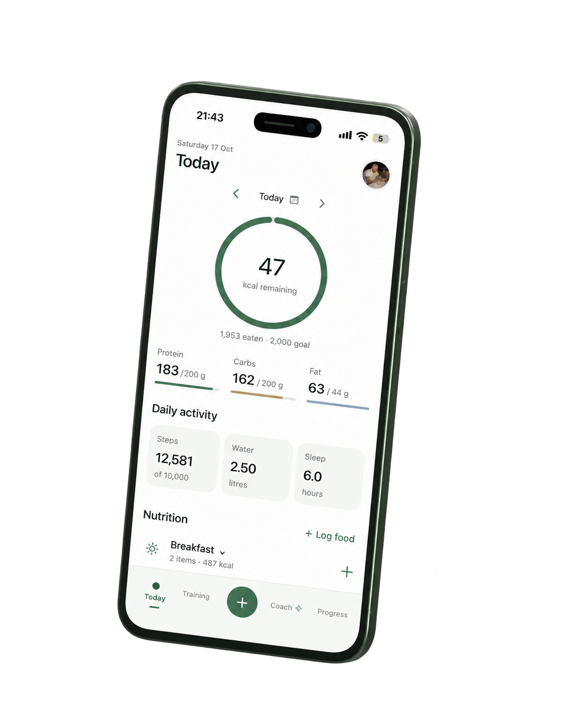 Pally iOS app shown on an iPhone